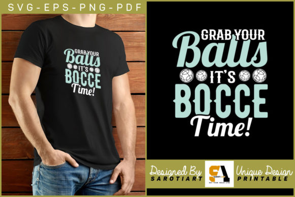 Bocce Ball Graphics for Crafts & Branding
