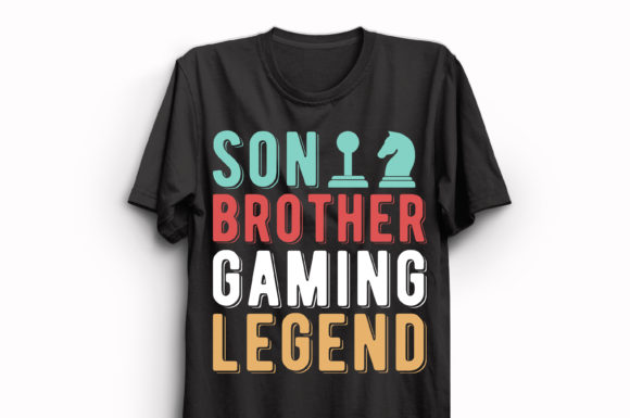 Game Lover T-shirt Design 110: Graphics for Print Templates