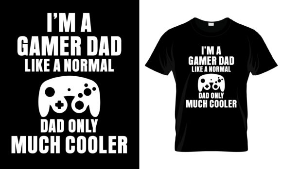 Gamer Dad Graphics for Print Templates