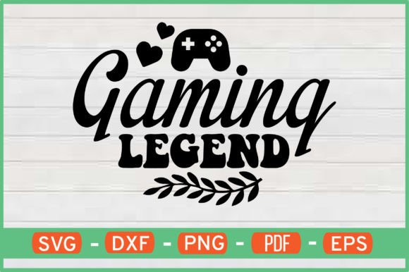 Gaming Legend SVG: Bold Graphics for Crafts