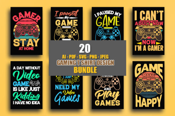 Gaming Retro T-Shirt Design Bundle Review