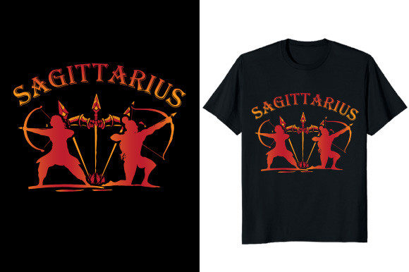 Sagittarius Zodiac Graphics for T-Shirt Designs