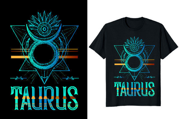 Taurus Zodiac Graphics for T-Shirt Designs
