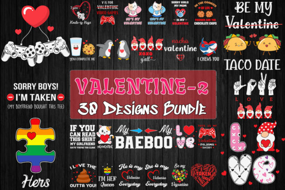 Valentine Graphics for T-Shirt Designs